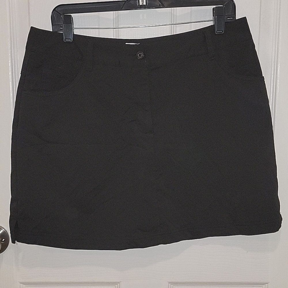 Slazenger Black 5 Pocket Golf Skort sz10  BinI